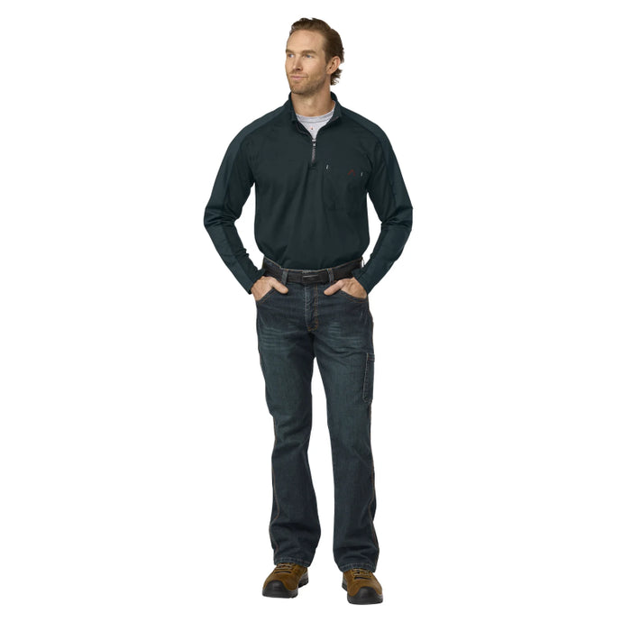 Bulwark® Flame Resistant Men's 1/4 Zip Flex Knit CAT 2 - STZ2