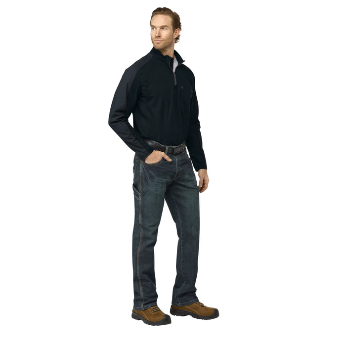 Bulwark® Flame Resistant Men's 1/4 Zip Flex Knit CAT 2 - STZ2