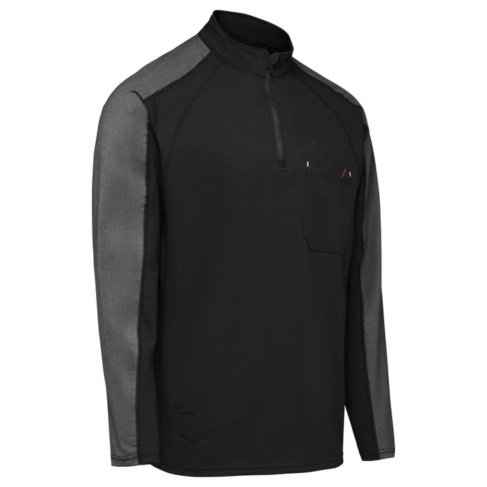Bulwark® Flame Resistant Men's 1/4 Zip Flex Knit CAT 2 - STZ2