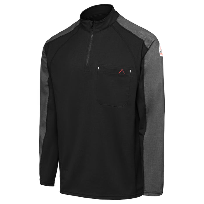 Bulwark® Flame Resistant Men's 1/4 Zip Flex Knit CAT 2 - STZ2
