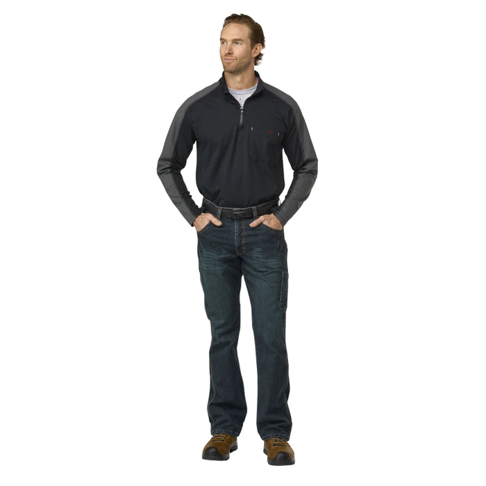 Bulwark® Flame Resistant Men's 1/4 Zip Flex Knit CAT 2 - STZ2
