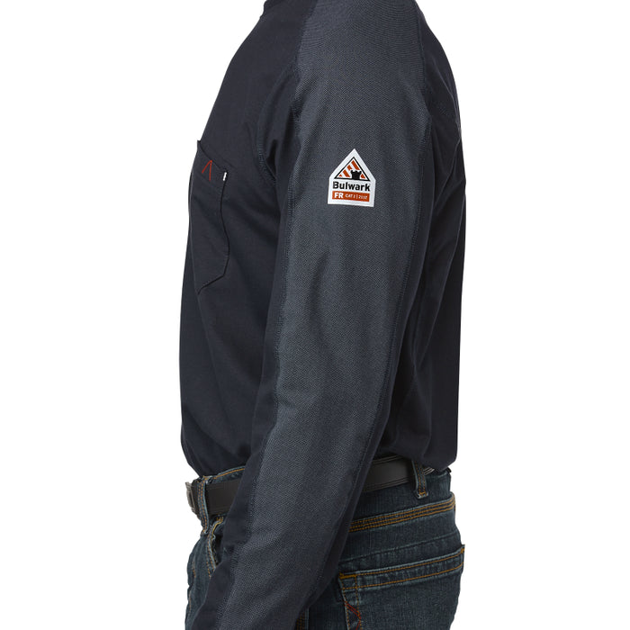 Bulwark® Flame Resistant Men's 1/4 Zip Flex Knit CAT 2 - STZ2