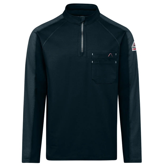 Bulwark® Flame Resistant Men's 1/4 Zip Flex Knit CAT 2 - STZ2