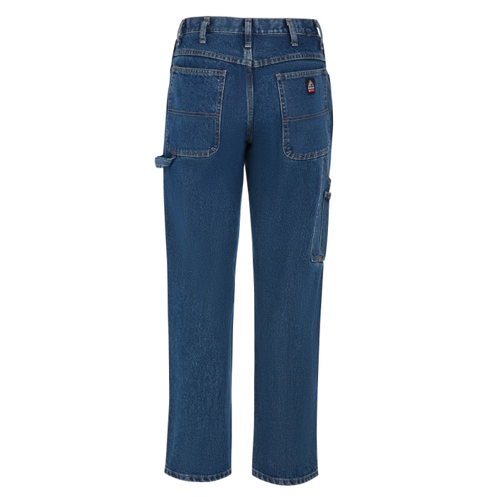 Bulwark® FR Men's Pre-Washed Denim Dungaree with Insect Shield CAT 2 - PEJ8DI