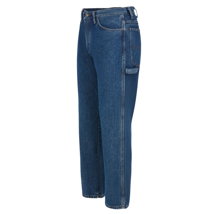 Bulwark® FR Men's Pre-Washed Denim Dungaree with Insect Shield CAT 2 - PEJ8DI