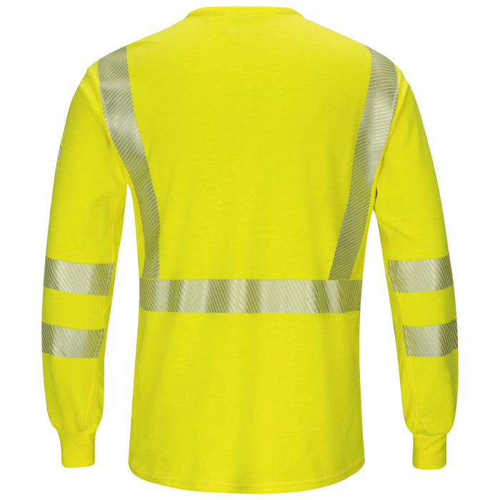 Bulwark® ANSI Class 3 Hi-Visibility Lightweight Long Sleeve T-Shirt with Insect Shield CAT 2 - SMK8HI