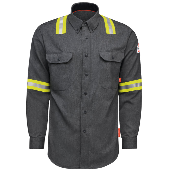 Bulwark® iQ Series®  FR Enhanced Visibility Comfort Woven Lightweight Shirt  CAT 2 - QS50