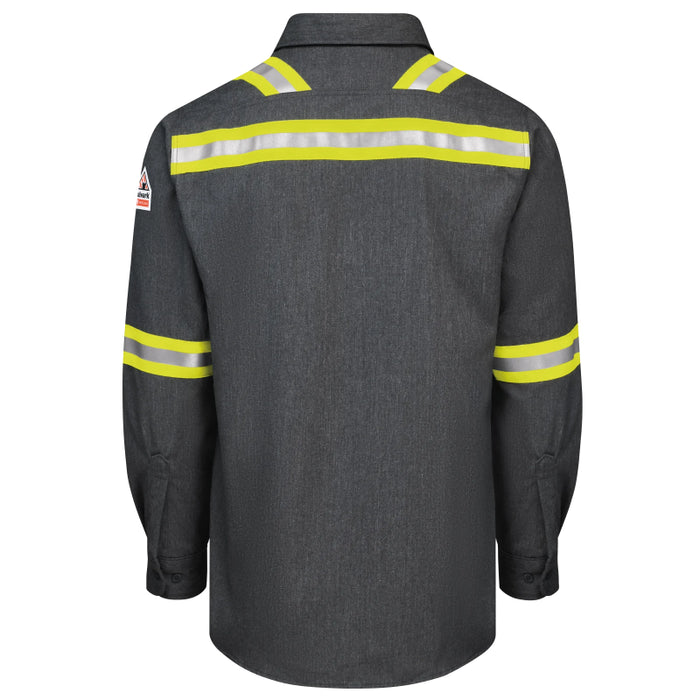 Bulwark® iQ Series®  FR Enhanced Visibility Comfort Woven Lightweight Shirt  CAT 2 - QS50