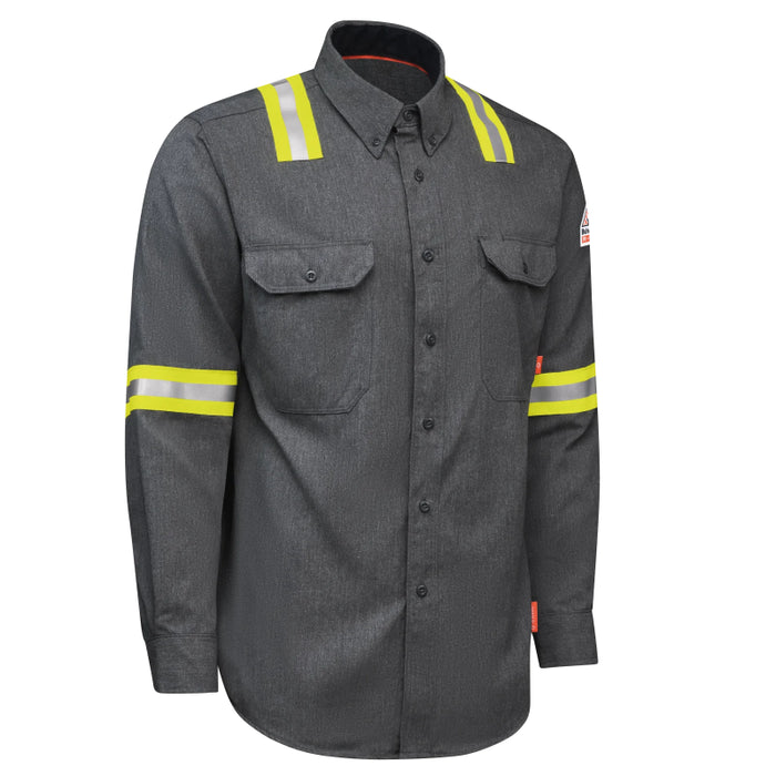 Bulwark® iQ Series®  FR Enhanced Visibility Comfort Woven Lightweight Shirt  CAT 2 - QS50