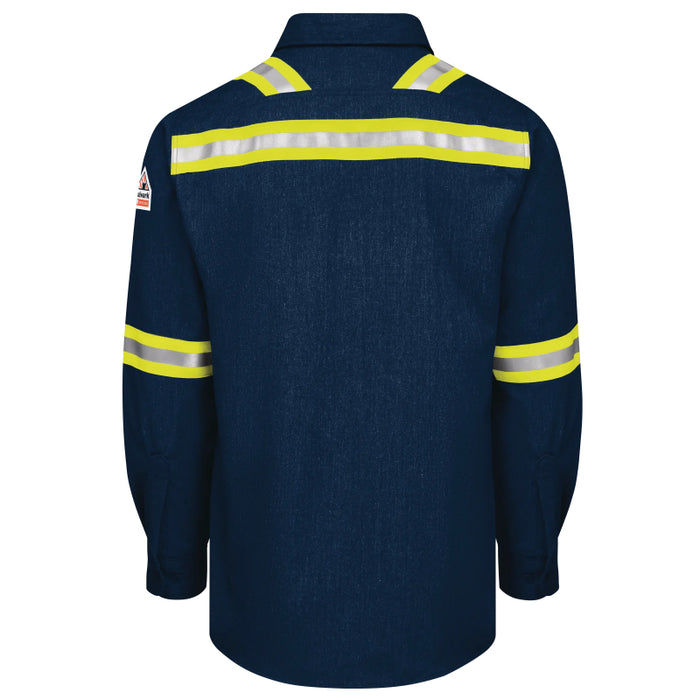 Bulwark® iQ Series®  FR Enhanced Visibility Comfort Woven Lightweight Shirt  CAT 2 - QS50
