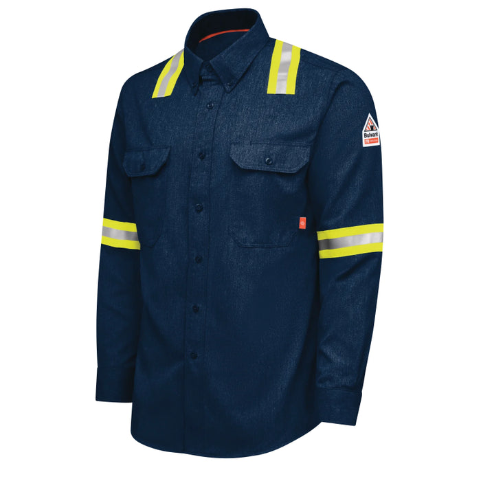 Bulwark® iQ Series®  FR Enhanced Visibility Comfort Woven Lightweight Shirt  CAT 2 - QS50