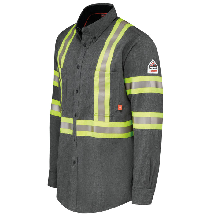 Bulwark® iQ Series® FR Men's Lightweight Comfort Woven Shirt CAT - QS50CN