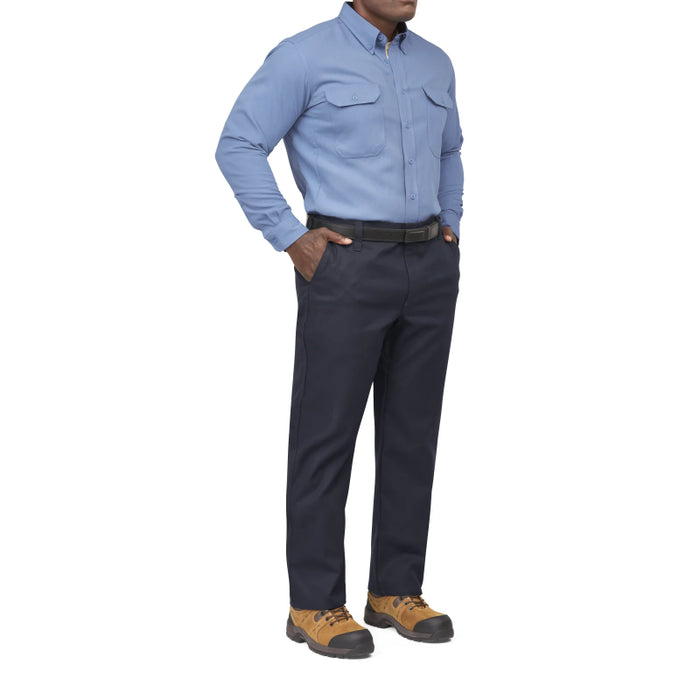 Bulwark® iQ Series®  FR Men's Lightweight Comfort Woven Shirt with Insect Shield CAT 2 - QS52