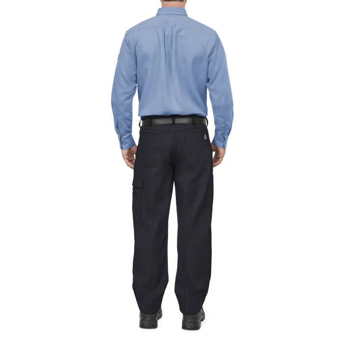 Bulwark® iQ Series®  FR Men's Lightweight Comfort Woven Shirt with Insect Shield CAT 2 - QS52