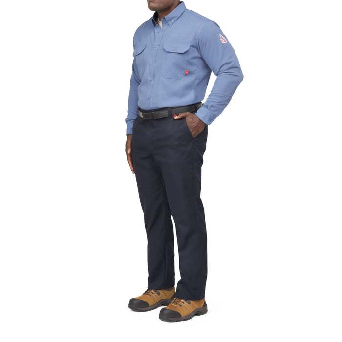 Bulwark® iQ Series®  FR Men's Lightweight Comfort Woven Shirt with Insect Shield CAT 2 - QS52