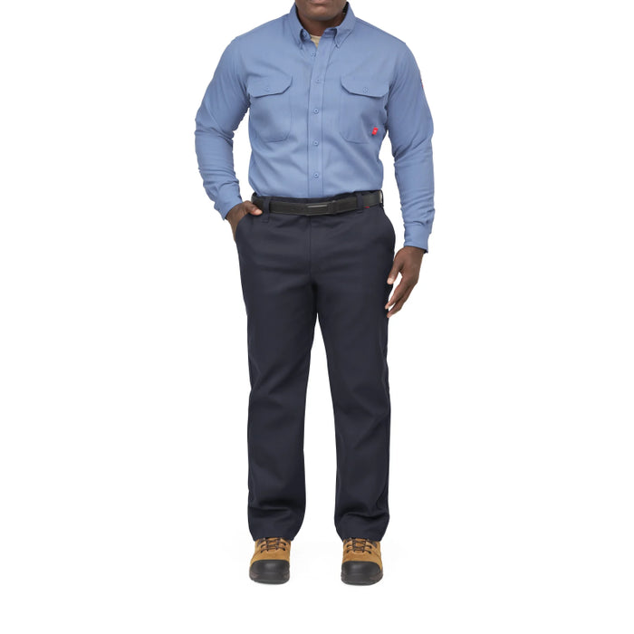 Bulwark® iQ Series®  FR Men's Lightweight Comfort Woven Shirt with Insect Shield CAT 2 - QS52
