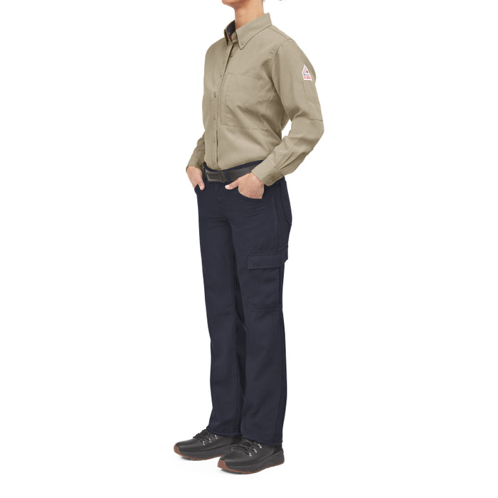 Bulwark® iQ Series® FR Women's Lightweight Comfort Pant CAT 2 - QP15NV
