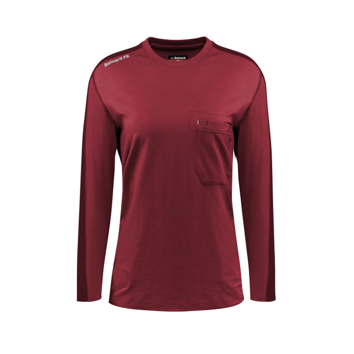 Bulwark® Lightweight Flame Resistant Women's Flex Knit Tee CAT 2 - STT3