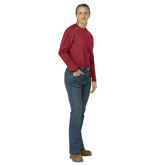 Bulwark® Lightweight Flame Resistant Women's Flex Knit Tee CAT 2 - STT3