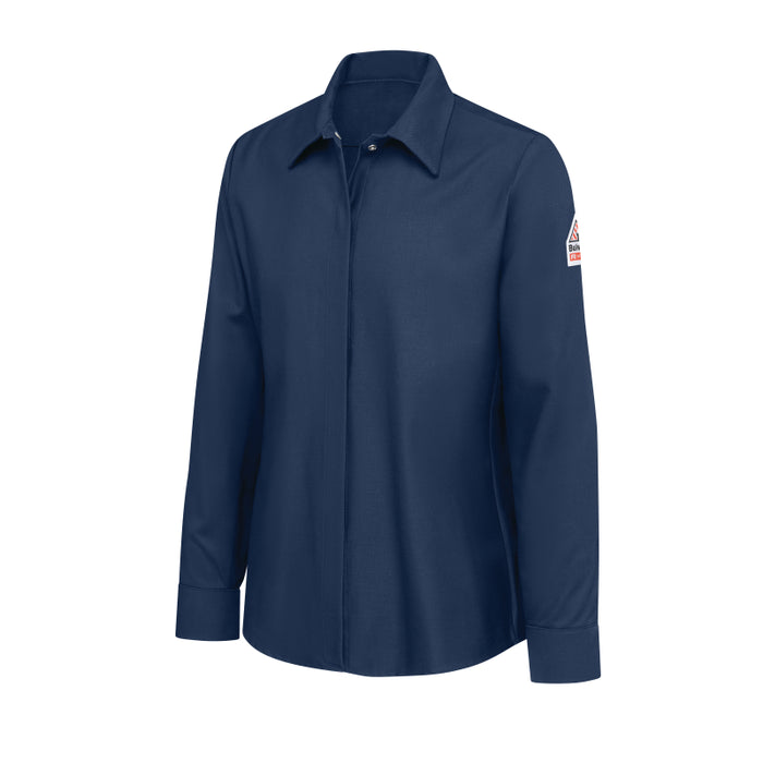Bulwark® Women's Flame Resistant Arc Rated Work Shirt - Navy - SLS3