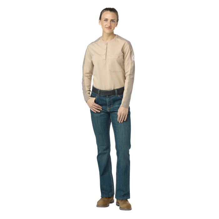Bulwark® Women's Flame Resistant Curvy Fit Jean with Stretch CAT 2 - PSJCSD