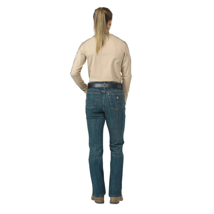 Bulwark® Women's Flame Resistant Curvy Fit Jean with Stretch CAT 2 - PSJCSD