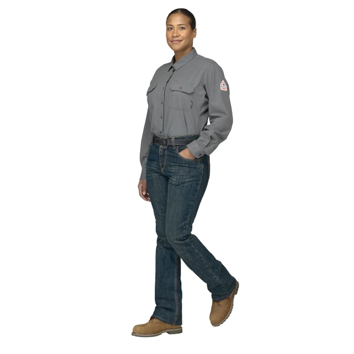 Bulwark® Women's Flame Resistant Curvy Fit Jean with Stretch CAT 2 - PSJCSD