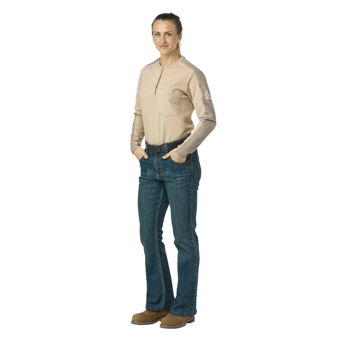 Bulwark® Women's Flame Resistant Curvy Fit Jean with Stretch CAT 2 - PSJCSD