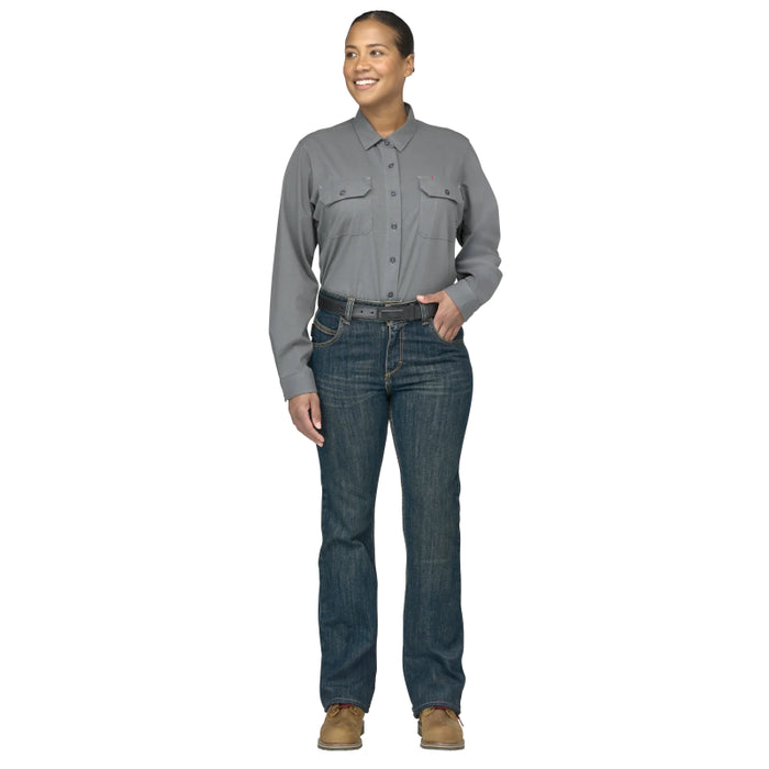 Bulwark® Women's Flame Resistant Curvy Fit Jean with Stretch CAT 2 - PSJCSD