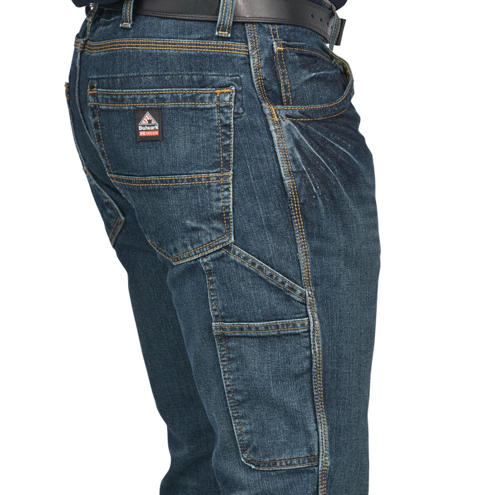 Bulwark® Men's Flame Resistant Stretch Denim Dungaree CAT 2 - PSJ6SD