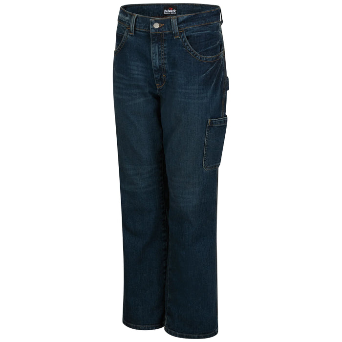 Bulwark® Men's Flame Resistant Stretch Denim Dungaree CAT 2 - PSJ6SD