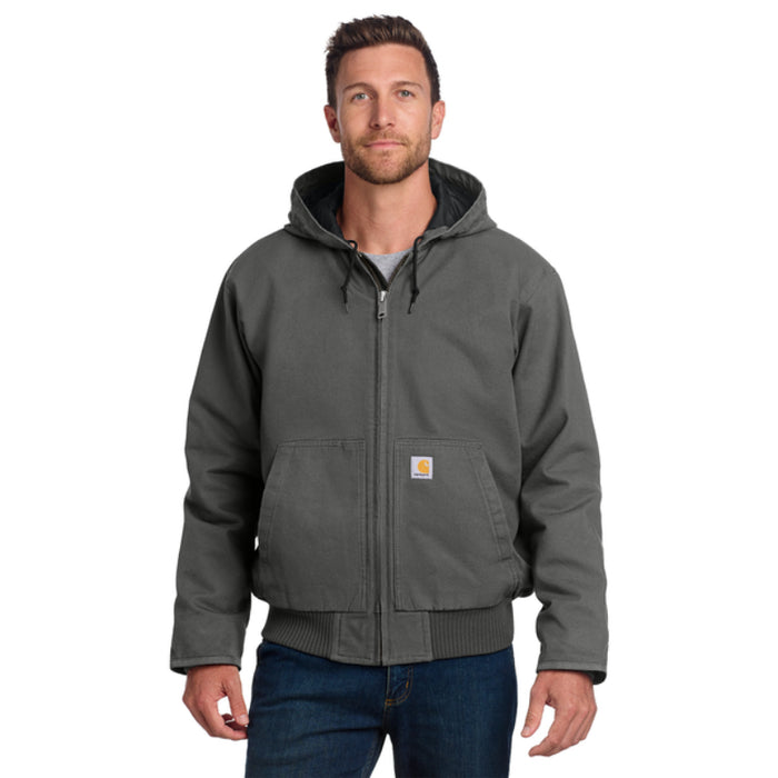 Carhartt® Washed Duck Active Jacket - Quilted Hood - CT104050