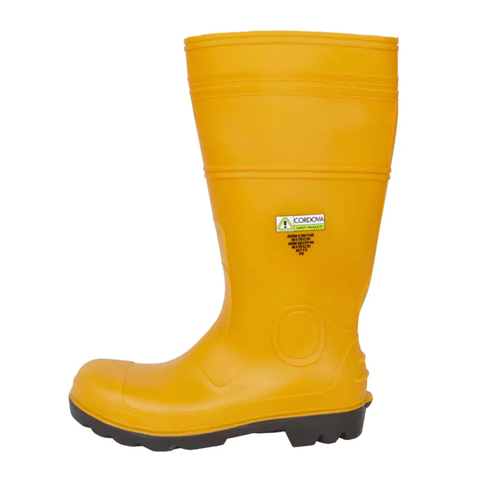 Cordova Banana Yellow Boots PVC Steel Toe - PB33