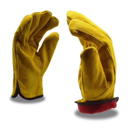 Cowhide Leather Welding Gloves - Gauntlet Style, Twill Lined, Heat Protective