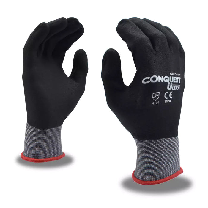 Cordova Safety Conquest Ultra Premium Grip Gloves - 15-gauge - 6925