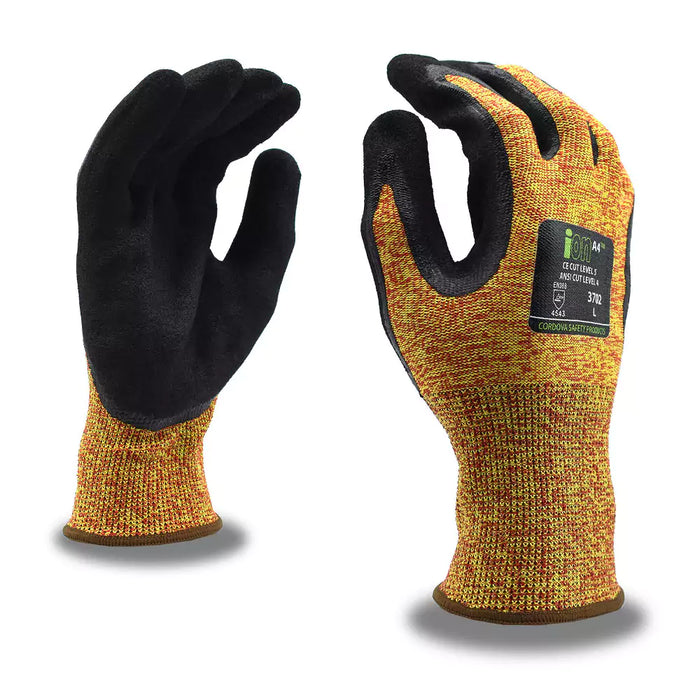 Cordova Safety ION A4 Cut Resistant Gloves - 13-Gauge ANSI Cut Level A4 - 3702