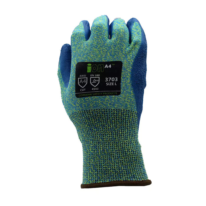 Cordova Safety ION A4 Cut Resistant Gloves - 13-Gauge ANSI Cut Level A4 - 3703