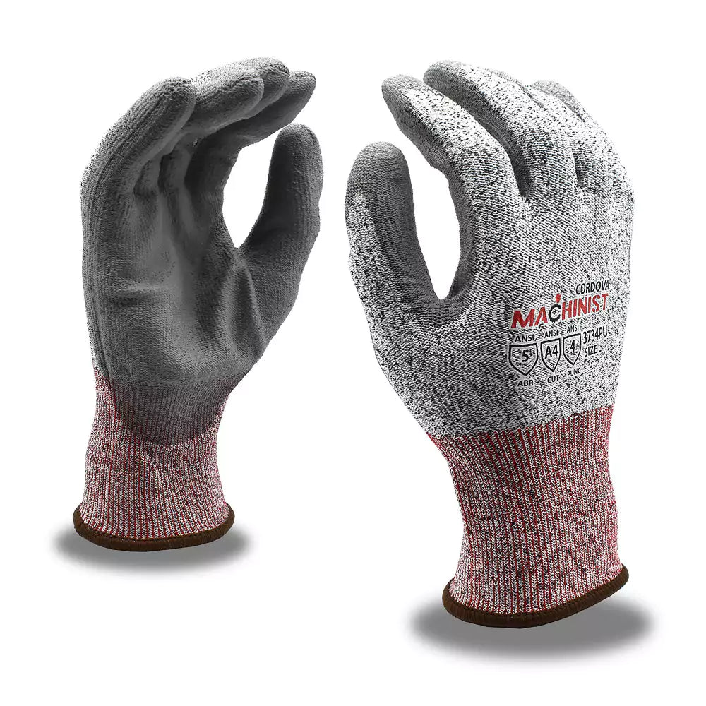 Cordova Safety Machinist Cut Resistant Gloves - 13-Gauge ANSI Cut Leve ...