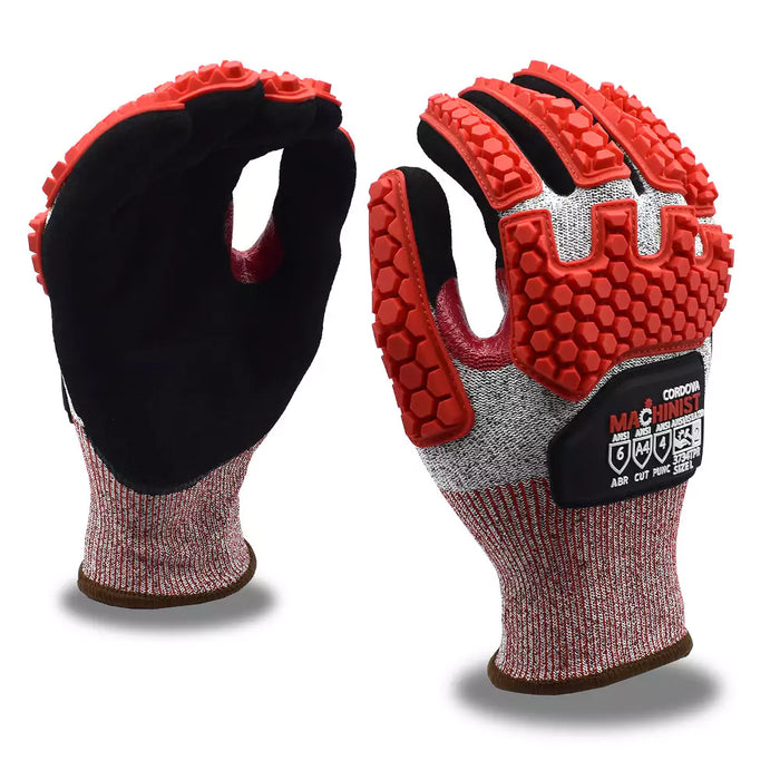Cordova Safety Machinist Cut Resistant Gloves - 13-Gauge ANSI Cut Level A4 - 3734
