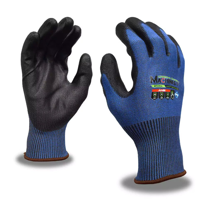 Cordova Safety Machinist Cut Resistant Gloves - 15-Gauge ANSI Cut Level A5 - 3744