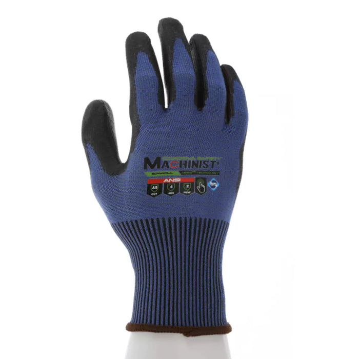 Cordova Safety Machinist Cut Resistant Gloves - 15-Gauge ANSI Cut Level A5 - 3744
