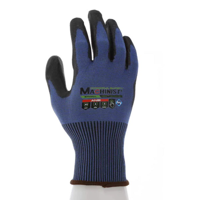 Cordova Safety Machinist Cut Resistant Gloves - 15-Gauge ANSI Cut Level A5 - 3744PU