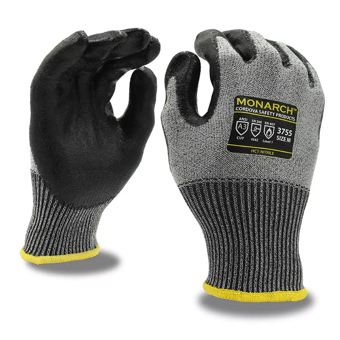 Cordova Safety Monarch HCT Cut Resistant Gloves - 13-Gauge ANSI Cut Level A3 - 3755