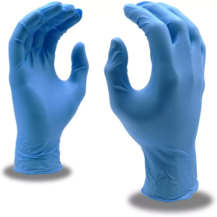 Cordova Safety Nitri-Cor Silver Disposable Gloves - 4095