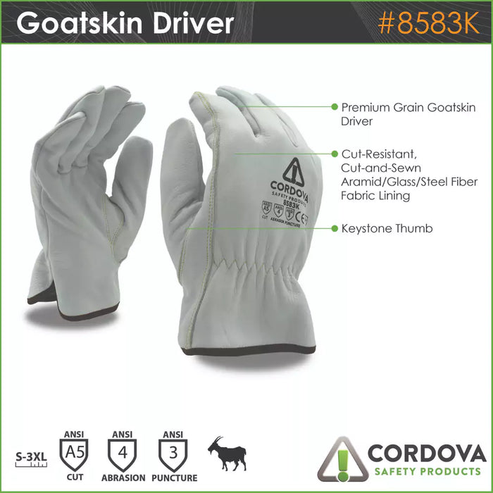 Cordova Safety Premium Cut Resistant Gloves - ANSI Cut Level A5 – 8583K