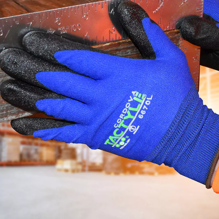 Cordova Safety Tactyle Grip Gloves - 15-Gauge - 6670