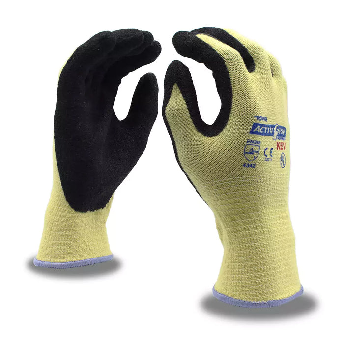 Cordova Safety Towa Activgrip Cut Resistant Gloves - 13-Gauge ANSI Cut Level A2 - 12 Pcs Pack - AG591