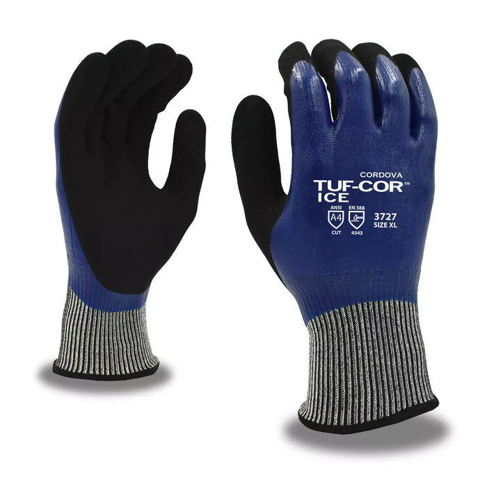 Cordova Safety Tuf-Cor Ice Impact Gloves - 13-Gauge ANSI Cut Level A4 - 3727TPR