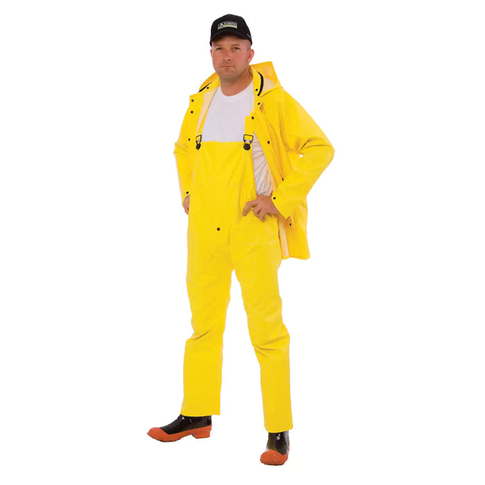 Cordova® StormFront™ 3 Piece Rain Suit With Detachable Hood - .35 mm PVC/Polyester - RS353Y