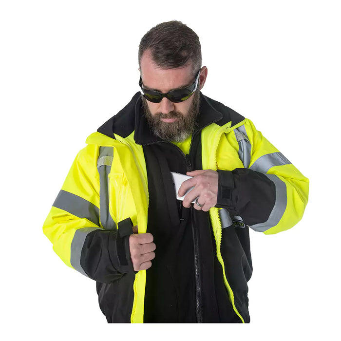 Cordova Reptyle Hi Vis Bomber Jacket  with Zip Out Fleece - 3-in-1 Type R Class 3 – J30